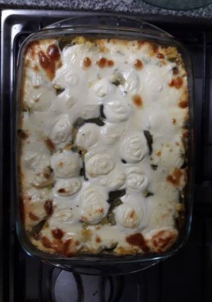 Una foto de Lasagna multicolor distinta