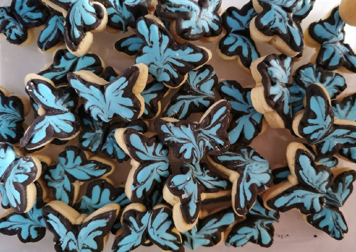 Biskut rerama biru