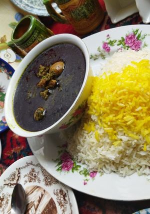 عکسی از دستور قورمه‌سبزی جااان 😋