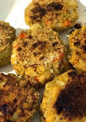 Una foto de Hamburguesas vegetarianas de soja texturizada
