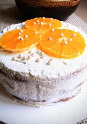 Narancsos-mascarponés torta recept fotója
