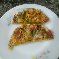 A picture of Thin crust Pizza.