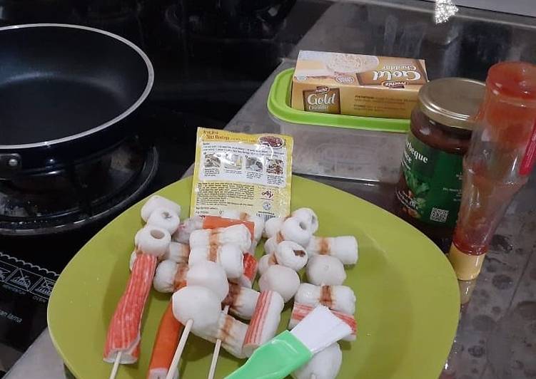 Resep Bakso seafood bakar Anti Gagal