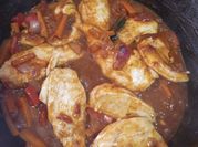 Una foto de tuco de pollo para pasta