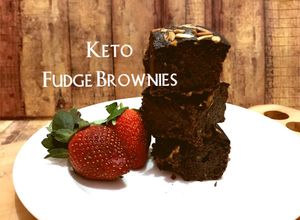 Foto resep The Real Keto Fudge Brownies #Allaire Cake Flour