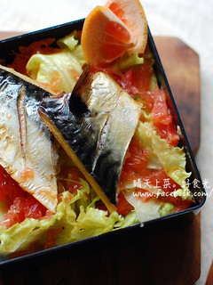 鹽烤鯖魚佐柚香沙拉 [鮮之流] 的食譜成品照片