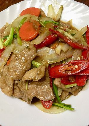 รูปของ หมูผัดพริก