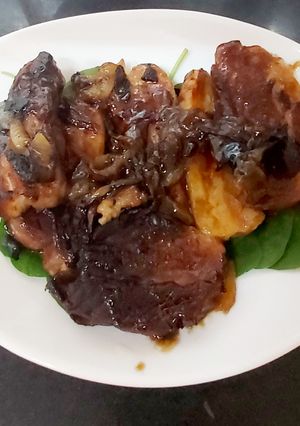 A picture of My Belly Pork with Oyster Sauce.😃#Supper#sidedish#mainmeal.