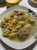 Sopa de Galets Tradicional de Navidad con Pelota de Carne 🎄