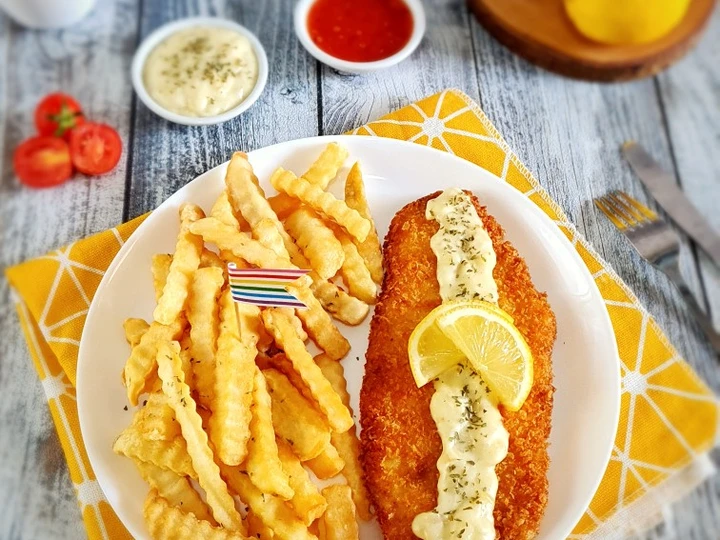 Cara Simple Menyiapkan Resep  Crispy Dori with Lemon Butter Sauce yang Enak, Menggugah Selera