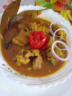 A picture of Mutton curry.