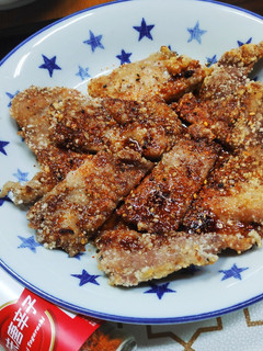 里肌豬排佐燒肉醬唐辛子 的食譜成品照片