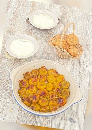Une photo de Prunes rôties à la vanille