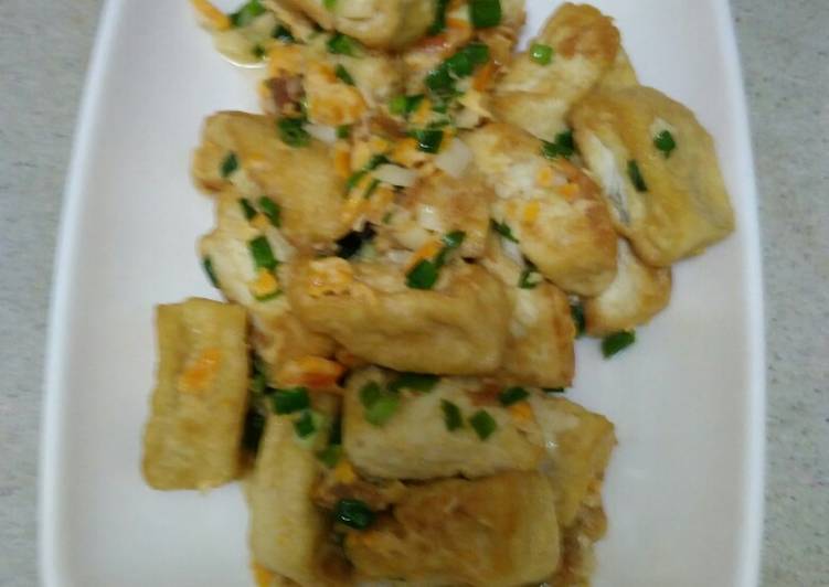 Tahu orek telur asin