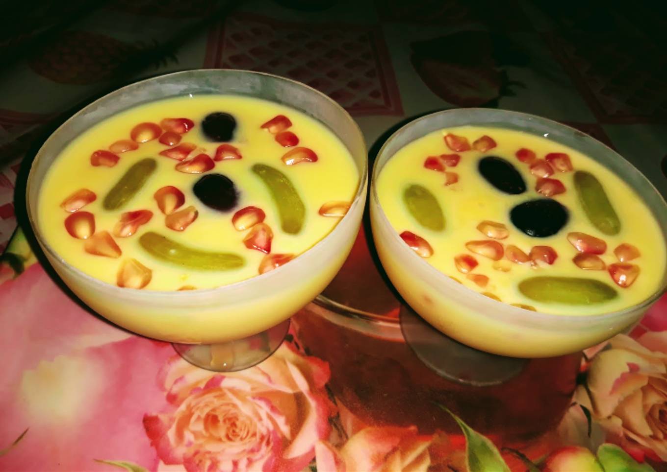 Vanilla Fruit Custard