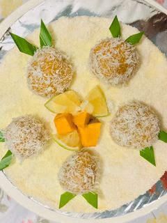 Foto resep Kue Klepon Labu Kuning (Yellow Pumpkin Klepon Cake)
