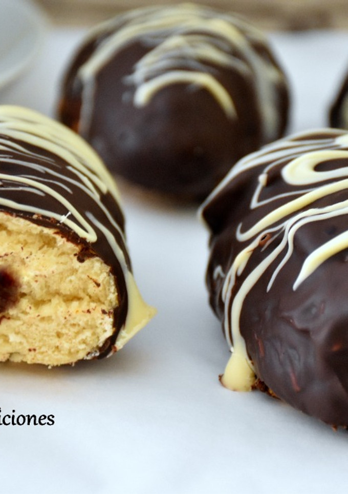 Una foto de Triángulos de chocolate