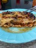 Lasagna de berenjenas y ragú de carne 🥩
