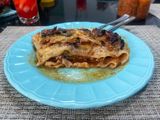 Lasagna de berenjenas y ragú de carne 🥩