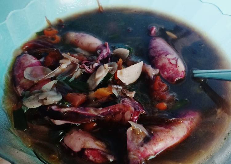 Resep Cumi kuah hitam ala nindi, Bisa Manjain Lidah