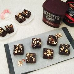 A picture of Chocolaty Karachi Halwa.