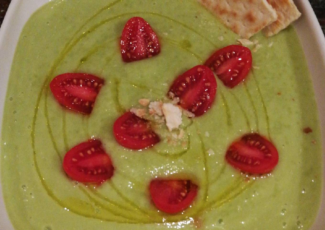 Crema de pepino y aguacate