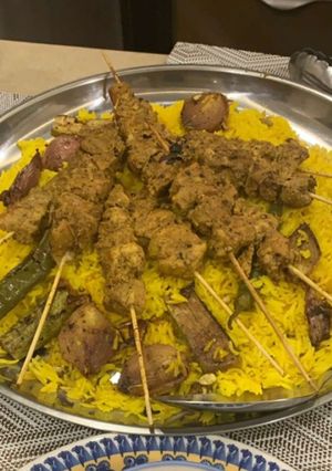 صورة لوصفة شيش طاووق بالكاري