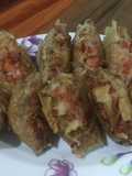 Tahu isi sosis sayur pedas (Camilan untuk keluarga)