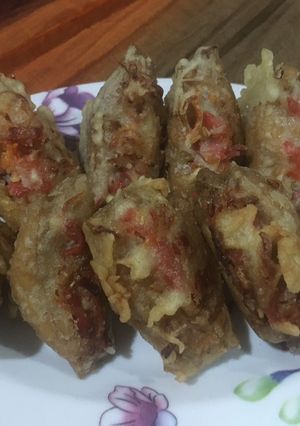 Foto resep Tahu isi sosis sayur pedas (Camilan untuk keluarga)