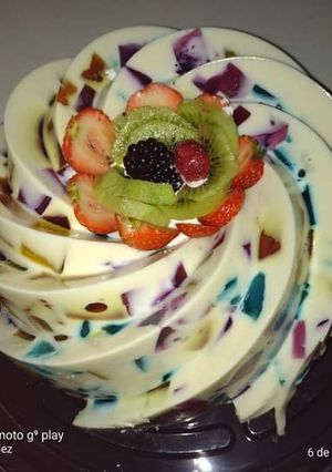 Una foto de Gelatina de mosaico