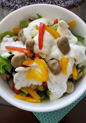 Una foto de Ensalada de habas