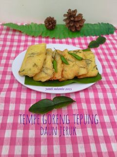 Foto resep Tempe Goreng Tepung Daun Jeruk