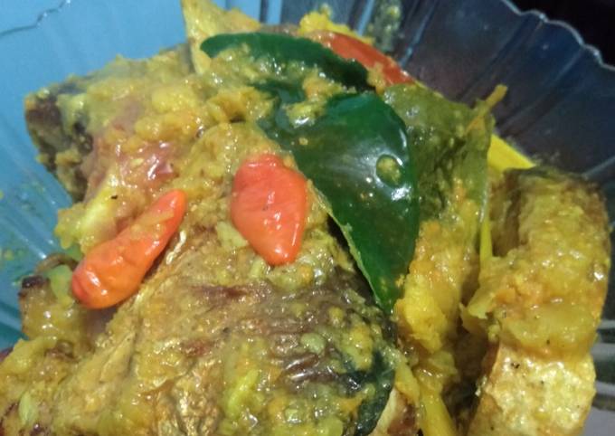 Bagaimana mengolah Ikan bandeng bumbu kuning simple, Lezat