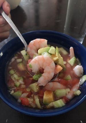 Una foto de Coctél tapatío de camarones