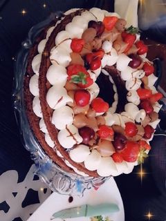 صورة لوصفة كيكة أرقام بشوكولا