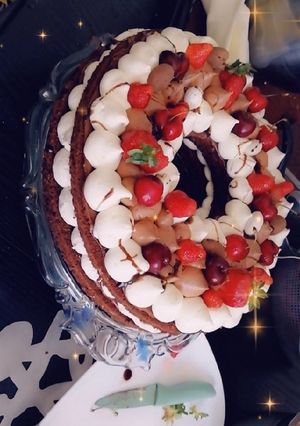صورة لوصفة كيكة أرقام بشوكولا