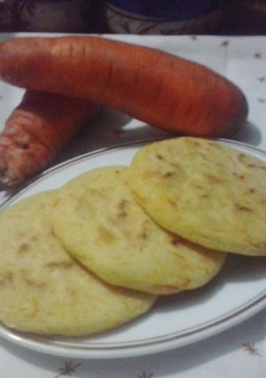 Una foto de Arepas de Zanahoria