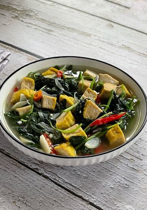 Foto resep Tumis Bayam Tahu