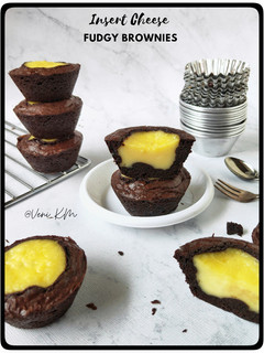 Foto resep Insert Cheese Fudgy Brownies