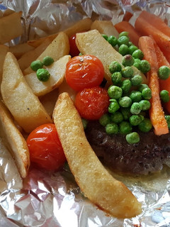 Una foto de Hamburguesa en Papillote