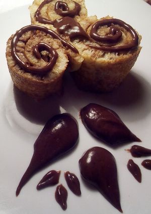 صورة لوصفة بغرير بالنوتيلا المنزلية