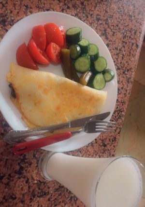 صورة لوصفة بيض مقلي مع خبز التورتيلا