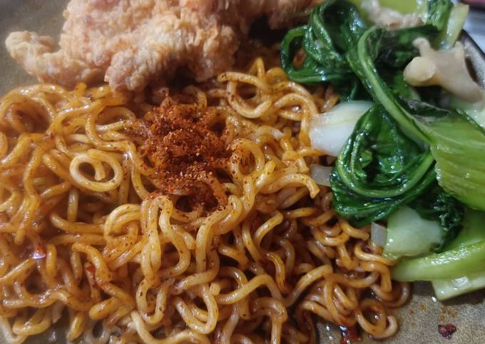Cara bikin Indomie Rasa Ayam Pop Dengan Chicken popcorn Cara bikin Indomie Rasa Ayam Pop Dengan Chicken popcorn