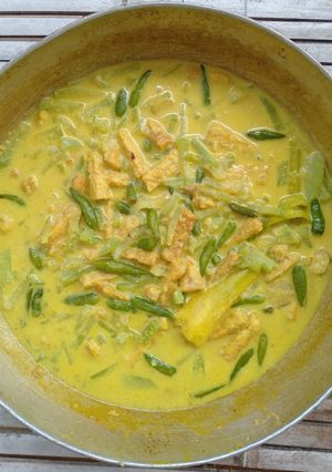 Foto resep Sayur Santan Labu Siam + Tempe