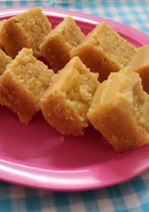 A picture of Mouth Melting Mysore Pak.