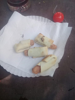 Una foto de Salchichas envueltas