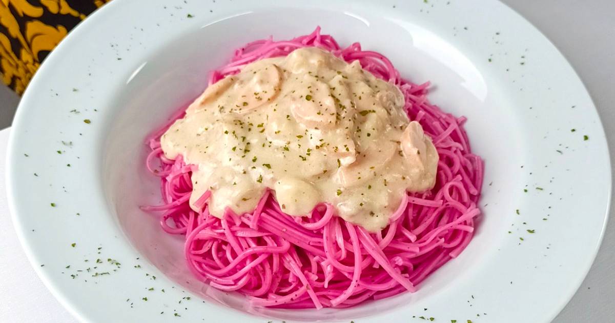 Resep Pink Carbonara Pasta 🍝 Oleh Febriyana Ig Febbriyana Cookpad