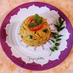 A picture of Tomato Rava Upma.