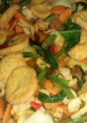 Foto resep Sapo Tahu Udang Sayur