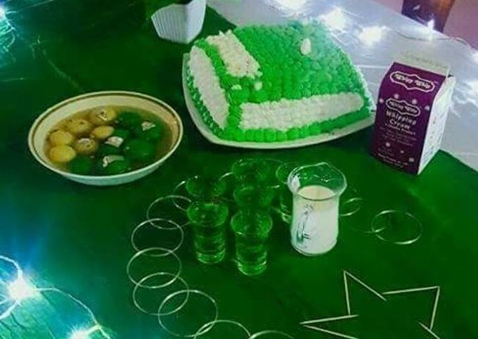Recipe of Quick GREEN_VELvET CAKE.  #Defence_Day 6